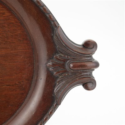 Lot 421 - George III Mahogany Oval Tray Third quarter...