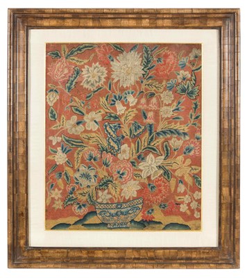Lot 385 - George II Needlework Panel Circa 1730...