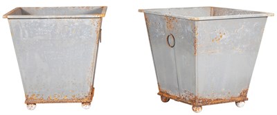 Lot 295 - Pair of Zinc Planters Height 23 1/2 inches, 23...
