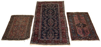 Lot 367 - Three Hamadan Rugs Northwest Persia, first...