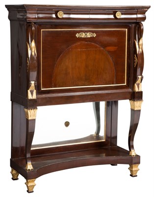 Lot 210 - Continental Neoclassical Mahogany and...