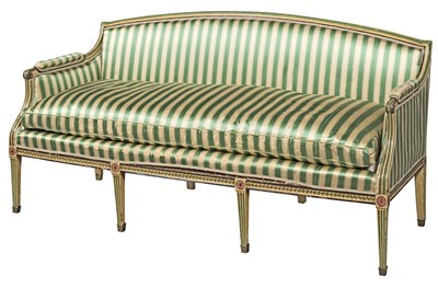 Lot 415 - George III Painted Settee Circa 1775 The...