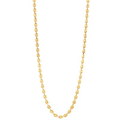 Lot 2 - Long Gold Nautical Link Chain Necklace
