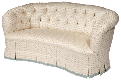 Lot 310 - Button Tufted Upholstered Sofa Width 6 feet.