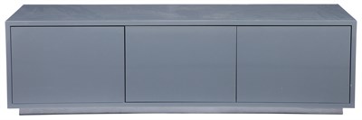 Lot 275 - Gray Lacquered Wood Low Cabinet Height 20...