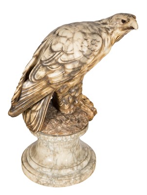 Lot 517 - Carved Alabaster Figure of an Eagle Height 27...