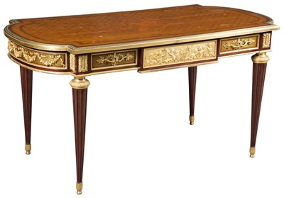 Lot 406 - Louis XVI Style Gilt-Bronze-Mounted Marquetry...