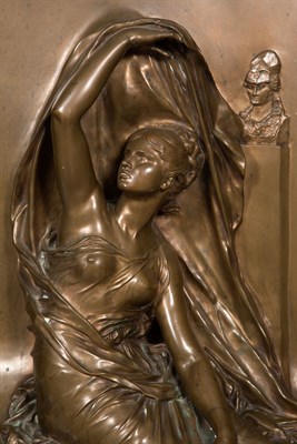 Lot 404 - French Neoclassical Style Bronze Relief Plaque...