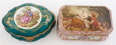 Lot 245 - Two Sèvres Style Gilt-Metal Mounted Transfer...