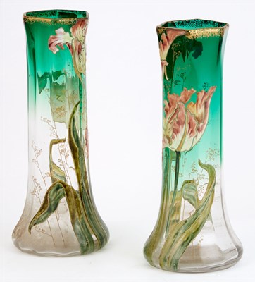 Lot 487 - Companion Pair of French Art Nouveau Gilt and...