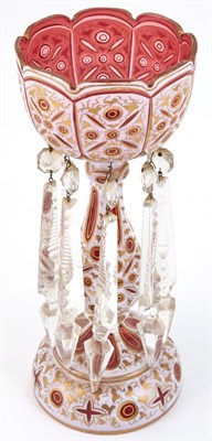 Lot 512 - Pair of Bohemian Style Gilt-Decorated Opaque...