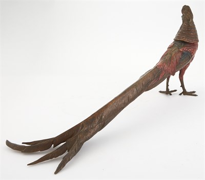 Lot 444 - Austrian Cold Painted Bronze Figure of a...