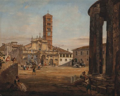 Lot 77 - Italian School 19th Century Piazza della Bocca...