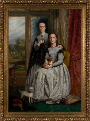 Lot 36 - European School 19th Century Two Ladies with...