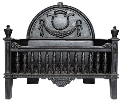 Lot 299 - Neoclassical Style Black Painted Cast Iron...