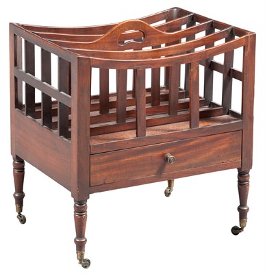 Lot 395 - George III Style Mahogany Canterbury Height 19...