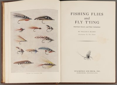 Lot 41 - BLADES, WILLIAM F. Fishing Flies and Fly Tying:...
