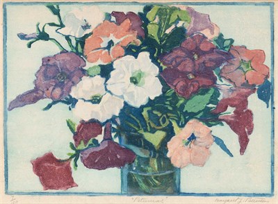 Lot 149 - Margaret Patterson (1868-1950) PETUNIAS Color...