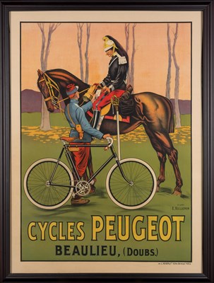 Lot 122 - Ernest Vulliemin (1862-1902) CYCLES PEUGEOT,...