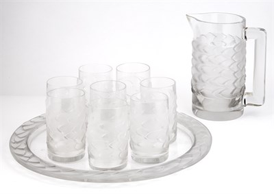 Lot 485 - Lalique Art Deco Style Molded Frosted...