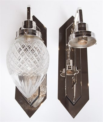 Lot 158 - Group of Four Art Deco Style Chromed Metal and...
