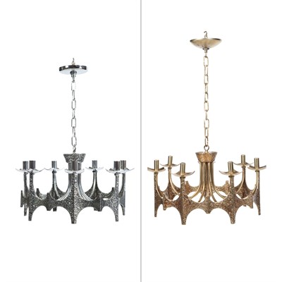 Lot 255 - Mid-Century Modern Style Brass Seven Light...