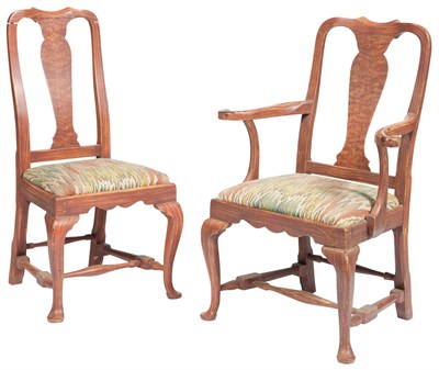 Lot 131 - Set of Twelve Queen Anne Style Grain-Painted...