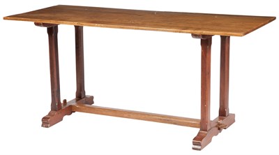 Lot 320 - Walnut Refectory Table Height 30 1/2 inches,...
