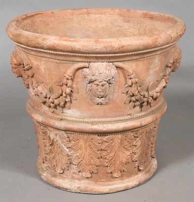 Lot 450 - Pair of Neoclassical Style Terracotta Planters...