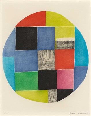Lot 53 - Sonia Delaunay-Terk CIRCULAR COMPOSITION Color...