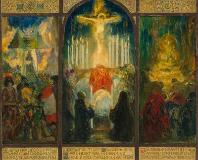 Lot 1051 - Francis Luis Mora American, 1874-1940 Devotion,...