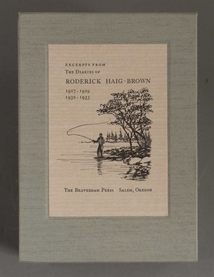 Lot 127 - HAIG-BROWN, RODERICK The Diaries of Roderick...