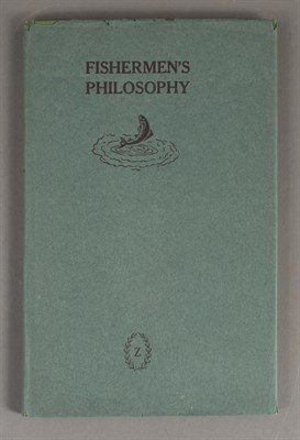 Lot 343 - ZABRISKIE, GEO.[RGE] A. Fishermen's Philosophy....