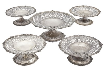 Lot 172 - Assembled Set of Five Howard & Co. Sterling...
