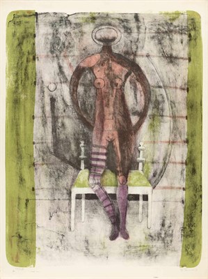 Lot 199 - Rufino Tamayo MUJER CON MALLAS ROSAS (P. 116)...