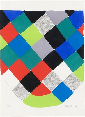 Lot 59 - Sonia Delaunay-Terk COMPOSITION Color pochoir,...