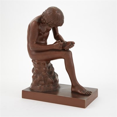 Lot 333 - Patinated Bronze Figure of Spinario Cast by R....