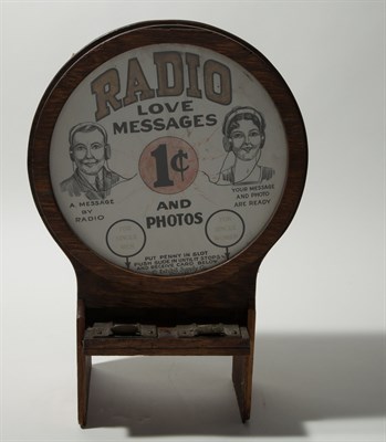 Lot 149 - Penny Arcade Radio Love Messages Card Vendor,...