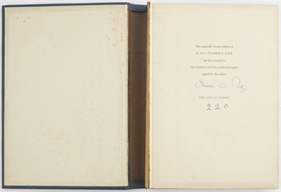 Lot 246 - RITZ, CHARLES A Fly Fisher's Life. New York:...