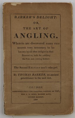 Lot 21 - BARKER, THOMAS Barker's Delight: or, The Art...