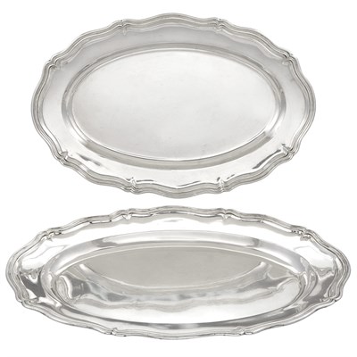Lot 316 - Pair of Austrian Silver Platters Vienna, 1844,...