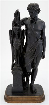 Lot 437 - French Gilt-Patinated Bronze Figure of Oedipus...