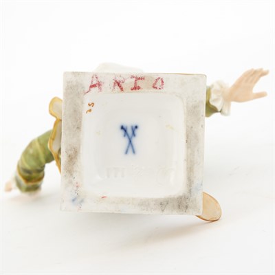 Lot 248 - Three Meissen Gilt and Polychrome Decorated...