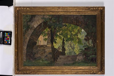 Lot 8 - Fritz Bayerlein German, 1872-1955 Garden Arch...