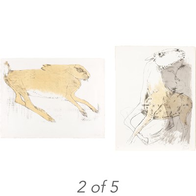 Lot 67 - Elisabeth Frink (1930-1993) DOG; HORSE; HARE;...