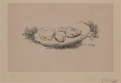 Lot 108 - Georges Braque (1882-1963) LES HUÎTRES...