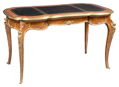Lot 290 - Louis XV Style Gilt Metal Mounted Bureau Plat...