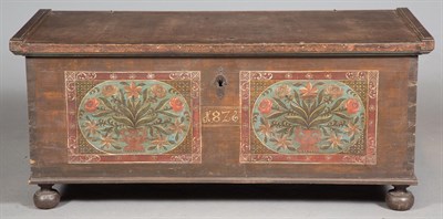 Lot 379 - Austrian Painted Blanket Chest Height 24...