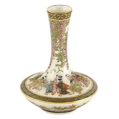 Lot 36 - Japanese Satsuma Miniature Vase Meiji Period...