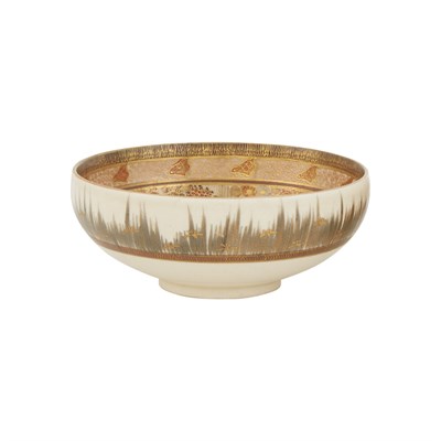 Lot 241 - Japanese Satsuma Pottery Bowl Height 2 inches,...